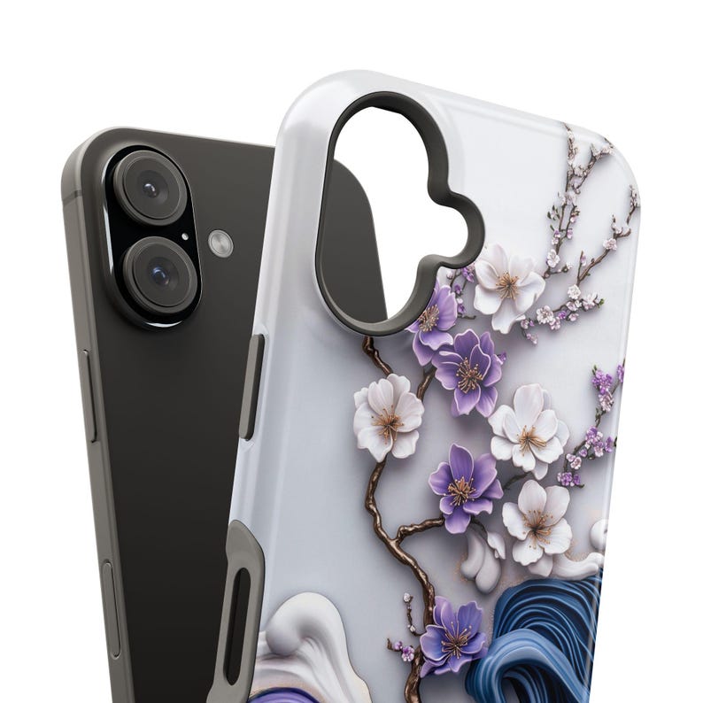Elegant Japanese Cherry Blossom & Ocean