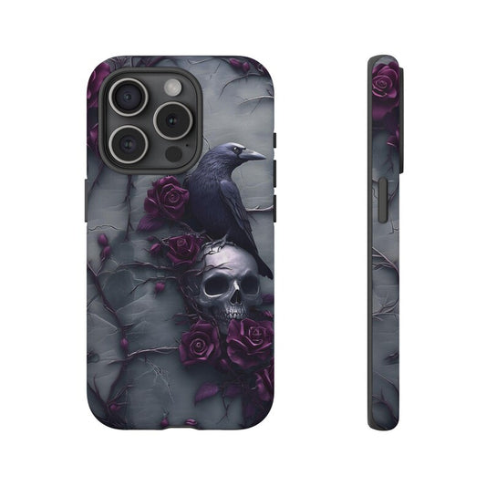3D Crow and Skull Gothic