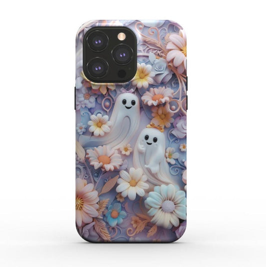 Cute Ghosts and Floral 3D