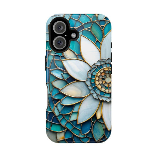 Elegant Stained Glass Floral