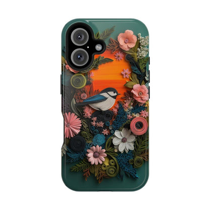 3D Look Bird and Floral