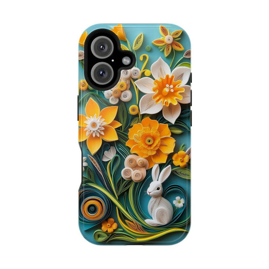3D Spring Bunny and Floral