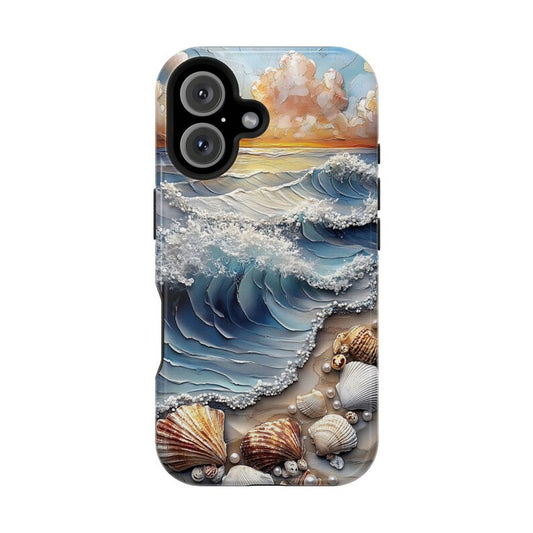 3D Ocean Wave and Seashells
