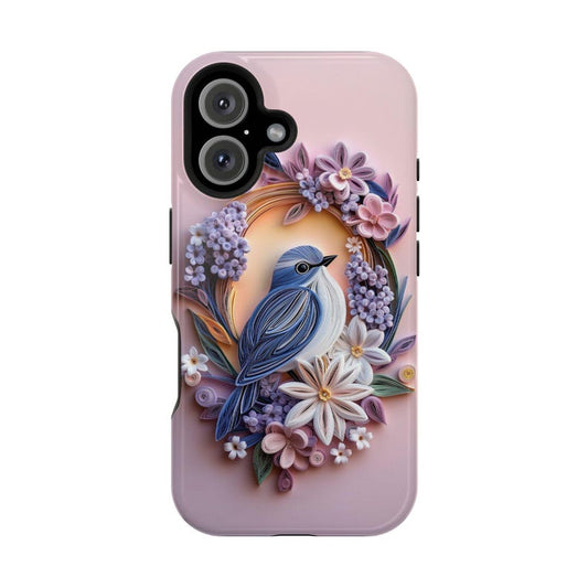 3D Floral Bluebird