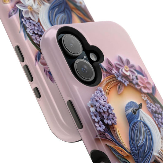3D Floral Bluebird